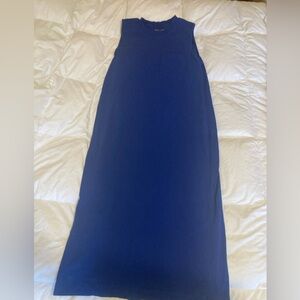 Everlane long weekend tank cotton dress - blue - Large